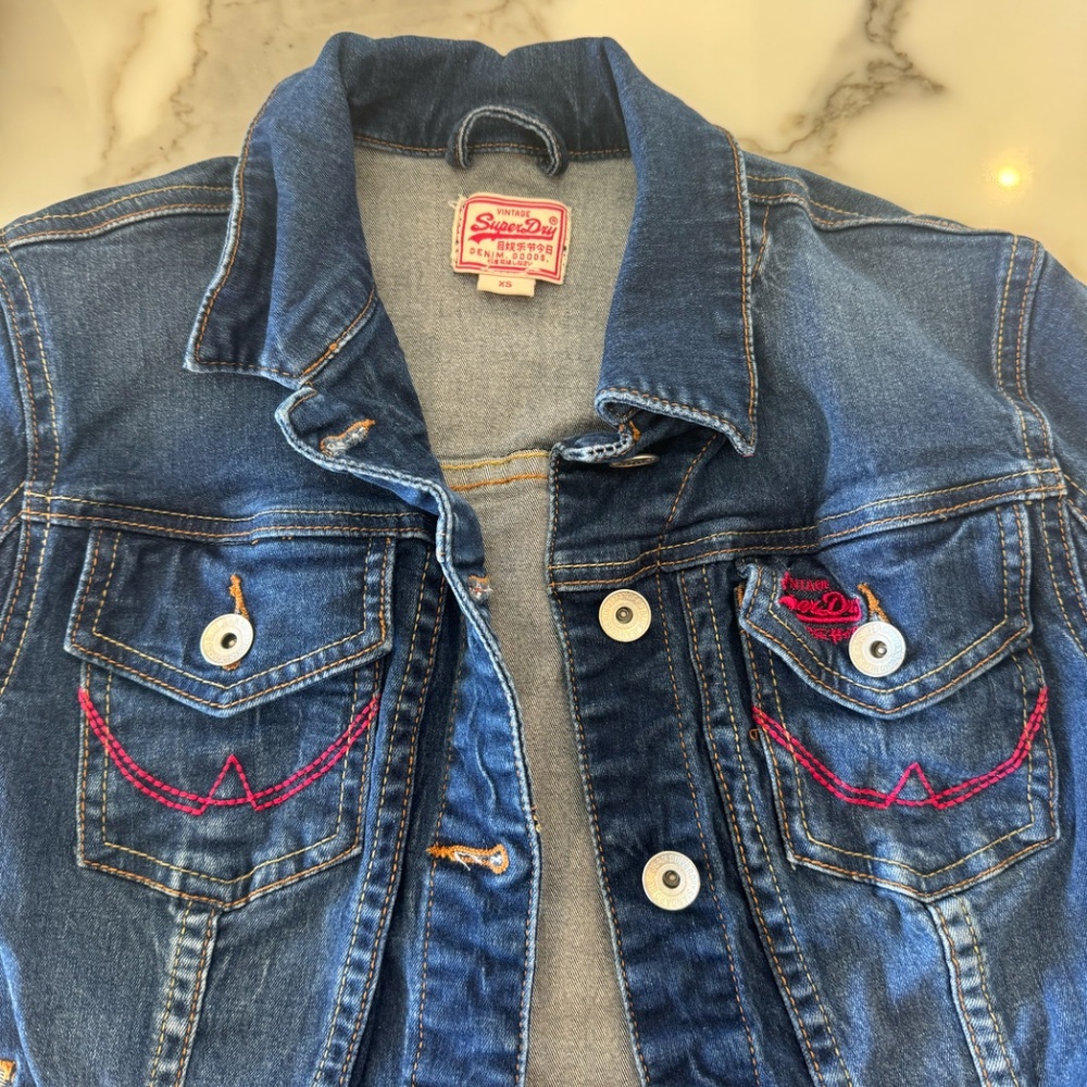 Superdry Cropped Denim Jacket - image 2
